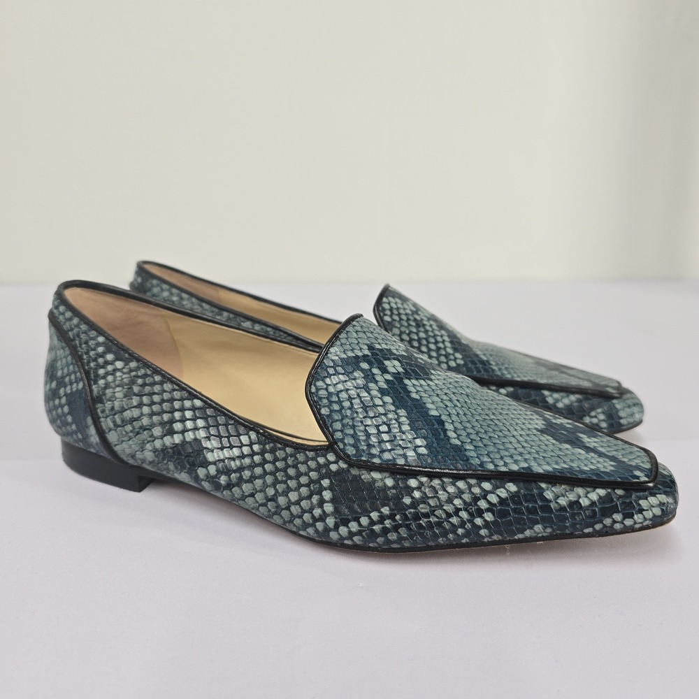 Vince‎ Camuto Kallassa Snake Embossed Loafer Flat Shoes Women's Size 5M